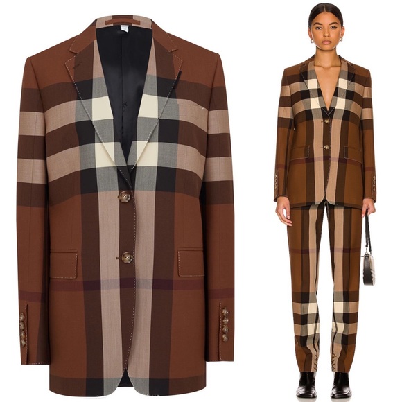 Burberry Sidon Jacket in Dark Birch Brown Check - Picture 4 of 15